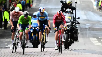 Mads Pedersen qui insieme a Tadej Pogacar, Wout Van Aert e Mathieu van der Poel © Cycling Danmark