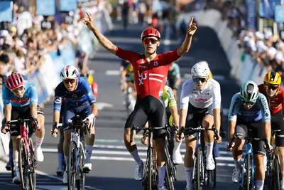 Mathieu Kockelmann vince la seconda tappa del Tour de Luxembourg 2025 © Portuguese Cycling Magazine / SprintCycling via X