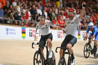 Teutenberg e Kluge vincono la Madison ai Mondiali di Ballerup 2024 ©UCI Track Cycling via X