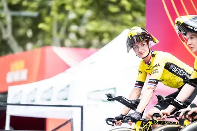 Marianne Vos alla partenza della cronosquadre ©La Vuelta Femenina by Carrefour.es (Foto Cxcling)