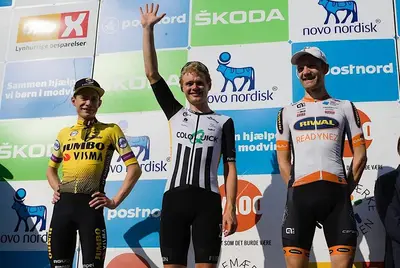 Niklas Larsen vince il Tour of Denmark 2019 davanti a Jonas Vingegaard © Team ColoQuick