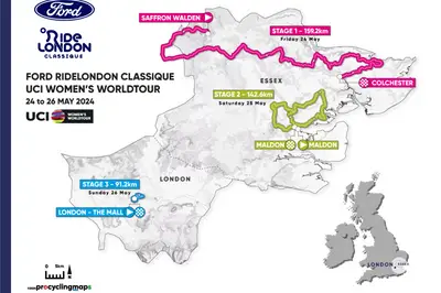 Il percorso della RideLondon Classique
