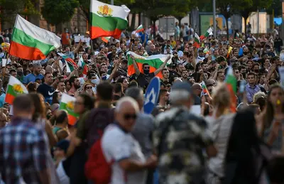Proteste antigovernative in Bulgaria ©Nikolay Doychinov/AFP/Getty Images