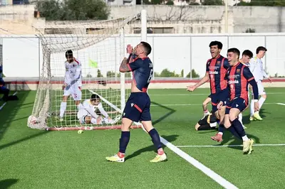 L’esultanza di Zampa dopo il gol che ha sbloccato il match (foto Franco Capriglione)