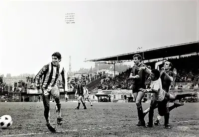 I compianti Pablito Rossi ed Erasmo Iacovone in Vicenza-Taranto 0-0 del 10 aprile 1977