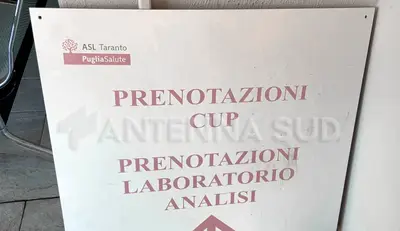 CUP ospedale Ss. Annunziata Taranto (foto Todaro/AntennaSud)