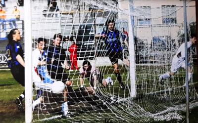 Il gol di Andrea Deflorio nell’ultima sfida - Foto Ninni Cannella