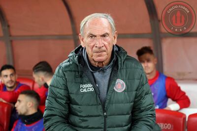 Zdenek Zeman nella foto Calcio Foggia - Antonellis
