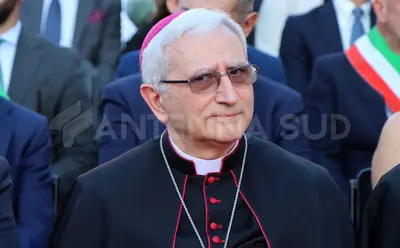 L'Arcivescovo di Taranto Ciro Miniero (foto Todaro/AntennaSud)