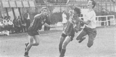 Monopoli-Taranto 0-0 25/03/1990: D'Ignazio, Sasso e Mandressi
