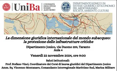 Convegno a Taranto: "La dimensione giuridica internazionale del mondo subacqueo"