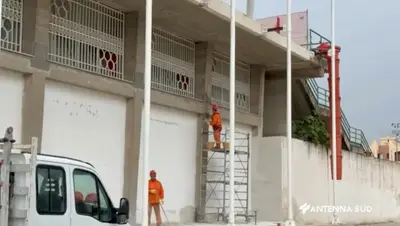 Lo stadio Italia di Massafra dall’esterno