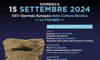 Il MArTA ospita la XXV Giornata Europea della Cultura Ebraica
