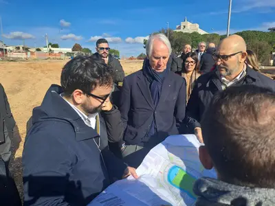 Giochi del Mediterraneo: sopralluogo di Malagò a Martina Franca