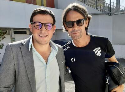 Piergiuseppe Sapio con Filippo Inzaghi