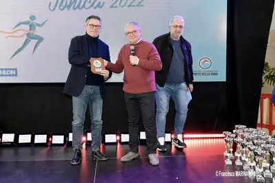 A sinistra: Mauro Tatulli (direttore commerciale Porte dello Jonio), a destra Luciano Ciussi, presidente Fidal