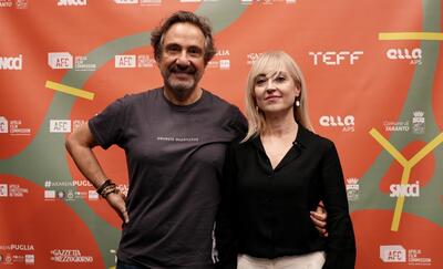 Gemma Lanzo con il geologo Mario Tozzi
