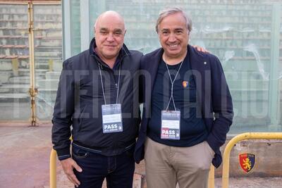 Donato Macchia, presidente del Potenza, in compagnia di Massimo Giove