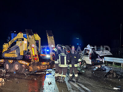 Taranto, incidente mortale sulla SS100 (foto Manfuso)