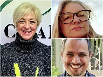 Da sx: Francesca Intermite, Giampiero Laterza e Tiziana Errico