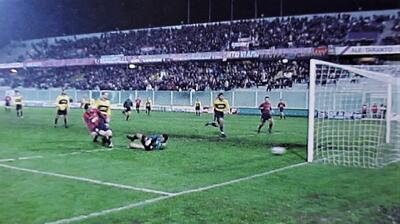 Il gol di Riganò nel primo confronto in assoluto tra Taranto e Giugliano