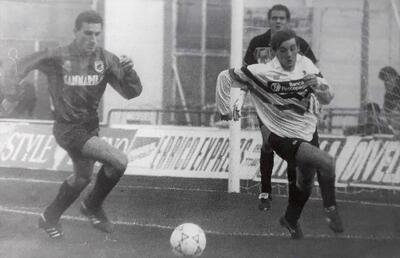 30 dicembre 1990: Taranto-Foggia 0-2, duello tra Gilberto D'Ignazio e Beppe Signori