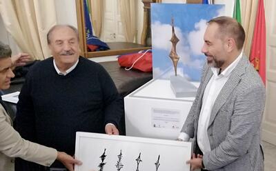 Mario Guadagnolo e il sindaco Rinaldo Melucci