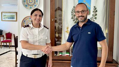 Franca Corbascio con il sindaco D’Alò