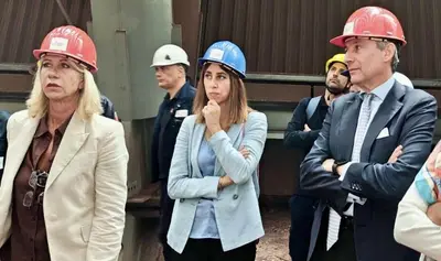 Da sx: Carolina Morace, Valentina Palmisano, Mario Furore