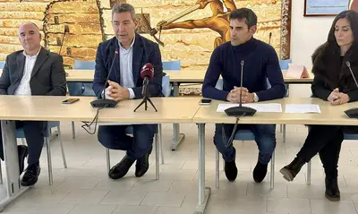 Da sx: Carmelo La Volpe, Cosimo Fabbiano, Andrea Tripaldi e Lucia Restano