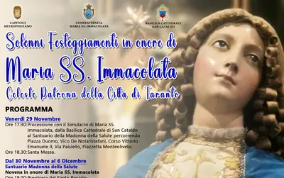 Festeggiamenti in onore di Maria Immacolata