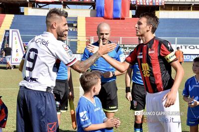 Alessandro Cutrufo prima di Taranto-Sorrento 0-1 del 2019/20