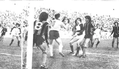 In foto, Barbuti risolve la sfida del 31 gennaio 1982, Serie C/1