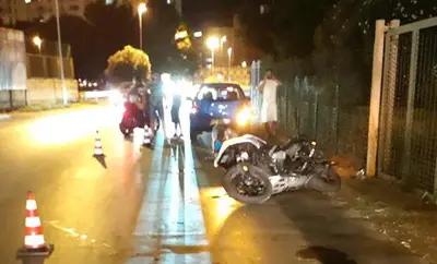 Taranto, incidente in moto, centauro finisce in ospedale