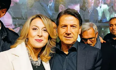 Laura Sebastio con Giuseppe Conte