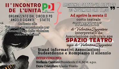 PD Statte, incontro contro la violenza sulle donne