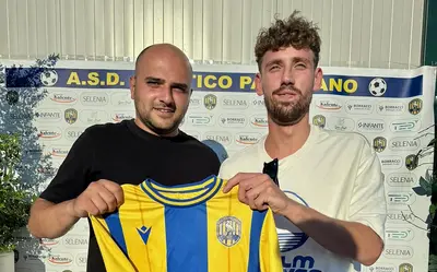 Daniele Pasqualicchio (dx) con il presidente Vito Borracci