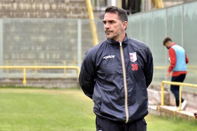 Gaetano D’Agostino, allenatore della Vibonese, nella foto Franco Capriglione