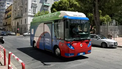 Bus elettrico Kyma Mobilità (foto Massimo Todaro)