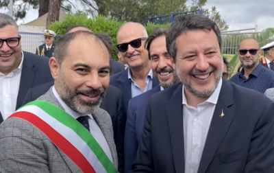 Rinaldo Melucci e Matteo Salvini (foto Massimo Todaro)