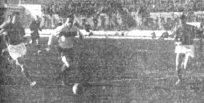 In foto Biagioli al vecchio stadio Mazzola in Taranto-Potenza 0-0 del 9 dicembre 1962
