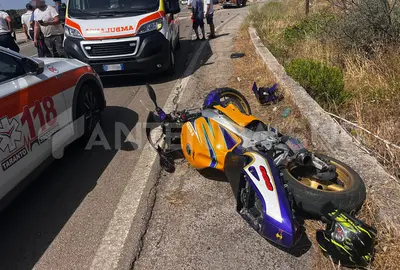 L'incidente sulla SS7 (foto Francesco Manfuso)