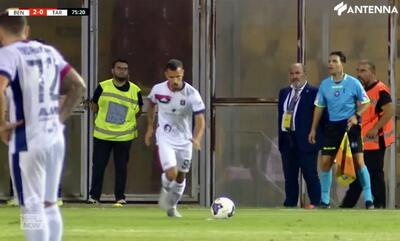 Francesco Orlando batte la punizione che porta al 2-1