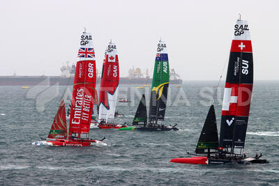 Il SailGP a Taranto nel 2023 (foto Todaro/AntennaSud)