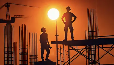 Emergenza caldo estivo per i lavoratori (foto AI Massimo Todaro)