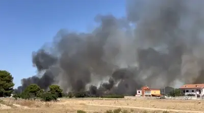 Vasto incendio a San Vito