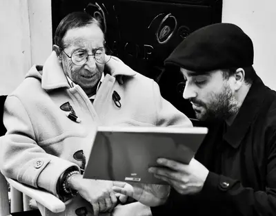 Alvaro Vitali con Valerio Manisi