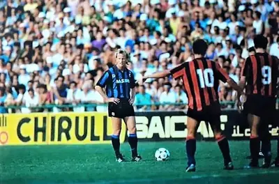 Andy Brehme con la sua Inter allo Iacovone