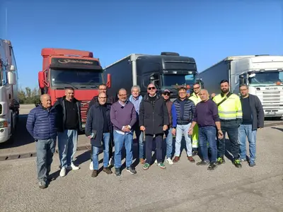 Autotrasportatori in protesta contro il nuovo Tender Road