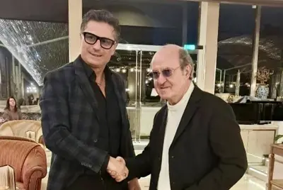 Rubino, presidente del Massafra, con Giovanni Di Stefano